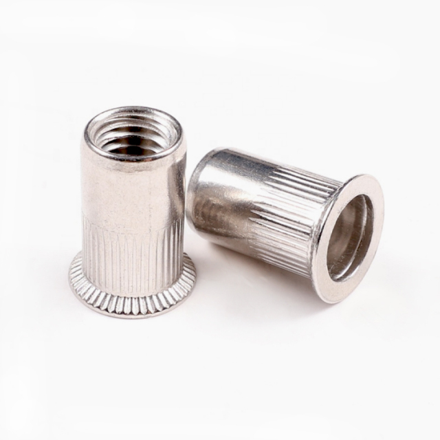 Countersunk Reduced Head Knurled Riveting Nuts