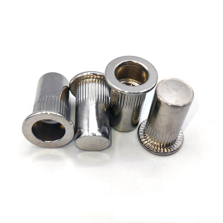 Flat Head Knurled Blind Riveting Nuts