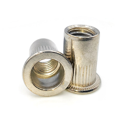 Flat Head Knurled Riveting Nuts