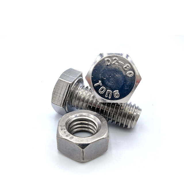 Stainless Steel D2-70 Full Thread Hexagon Bolts
