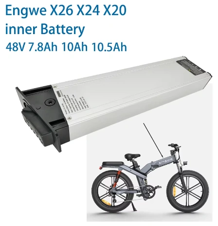 48V 7.8Ah 10Ah 10.5Ah Folding Electric Bike Replacement Battery for Engwe  X26 X24 X20