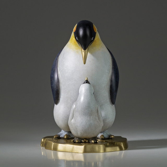 Emperor Penguin in Master Copper's Collection of 100 Birds