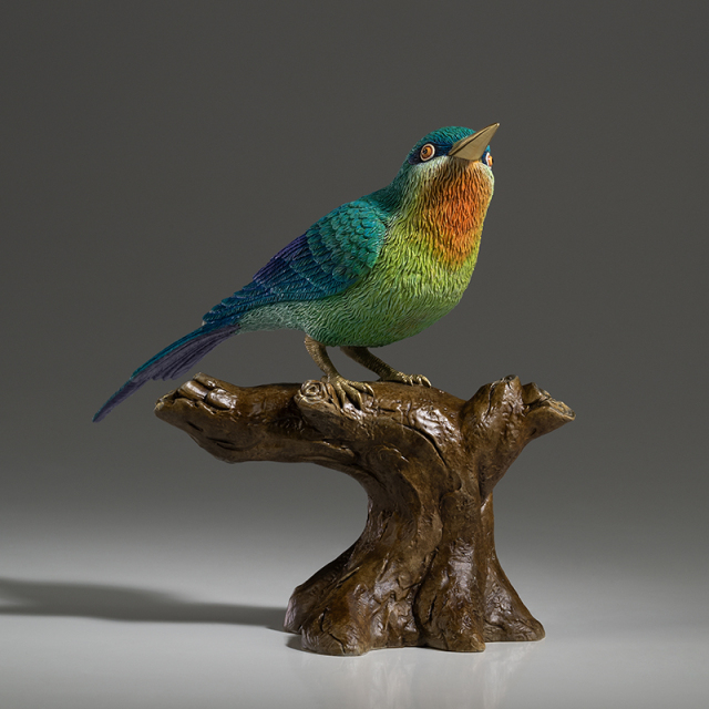 The chestnut throat bee-eater of Master Copper's Hundred Birds Collection