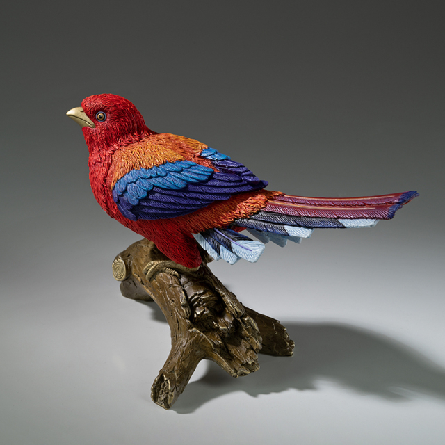 The red-headed biting cuckoo of Master Copper's Collection of 100 Birds