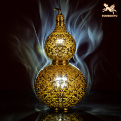 GOLD-PLATED FILIGREE LUCKY CALABASH