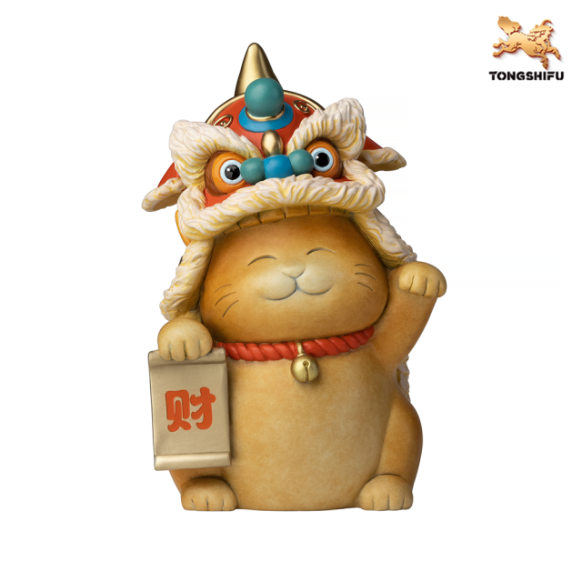 LION DANCING FORTUNE CAT