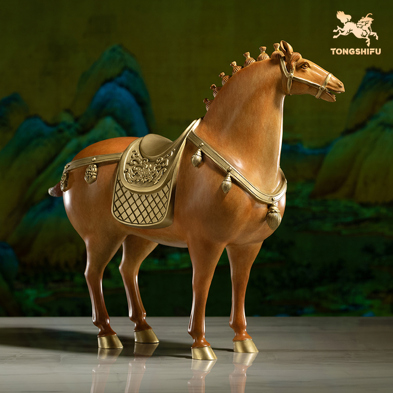 FLOURISHING TANG HORSE (ORANGE, SMALL SIZE)