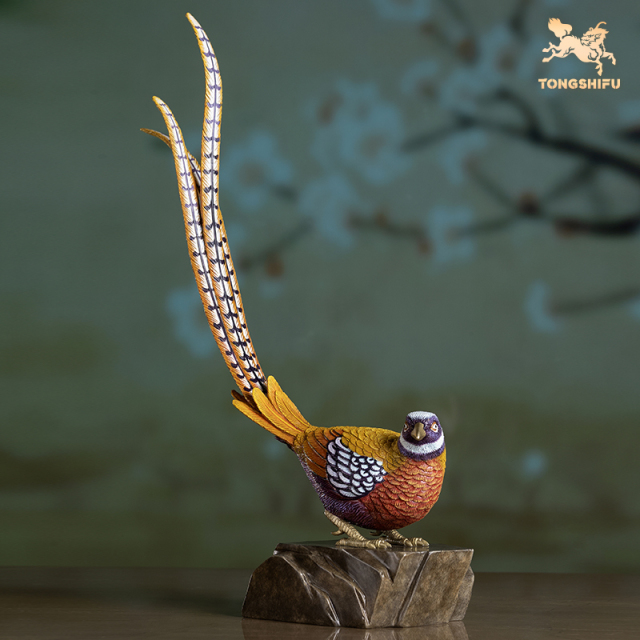 WHITE-CRESTED LONG-TAILED PHEASANT