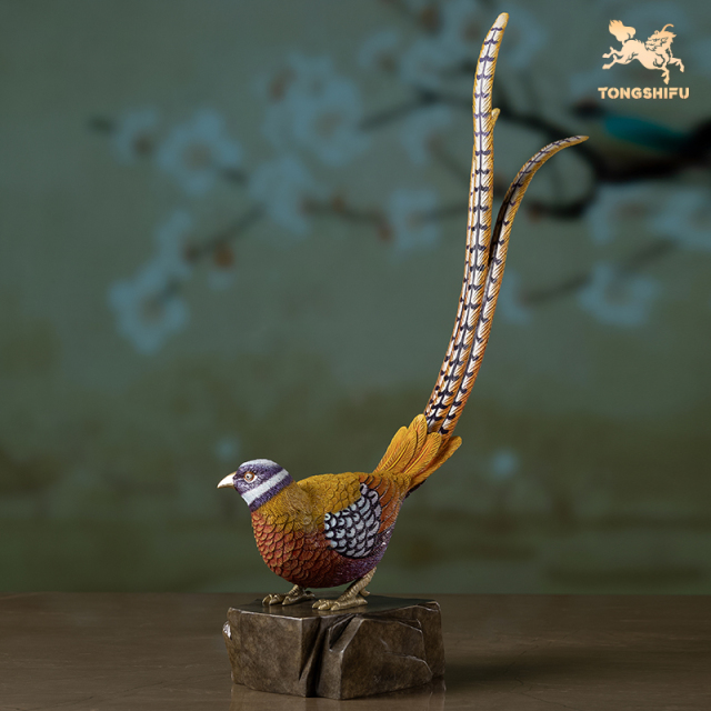 WHITE-CRESTED LONG-TAILED PHEASANT