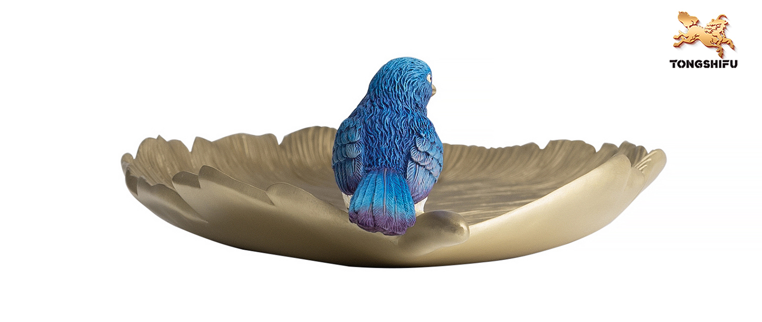 Nut Plate with birds decoration
