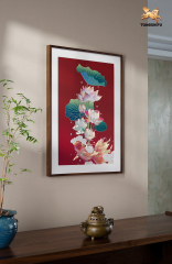FISHES WITH  LOTUS