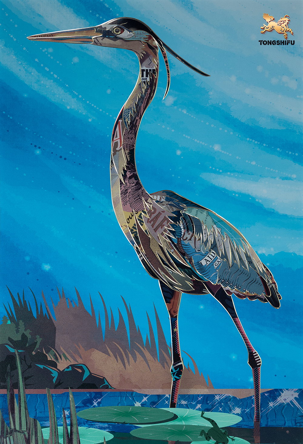 THE BLUE HERON