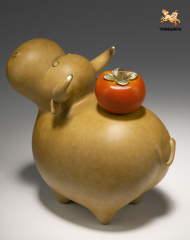 THE COW AND PERSIMMON