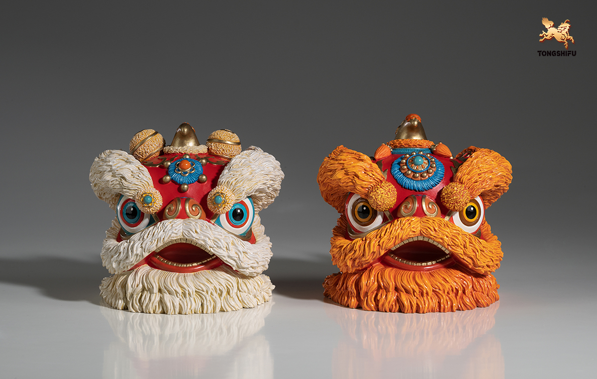 THE DANCING LION HEAD