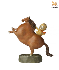 THE HORSE WITH MONKEY