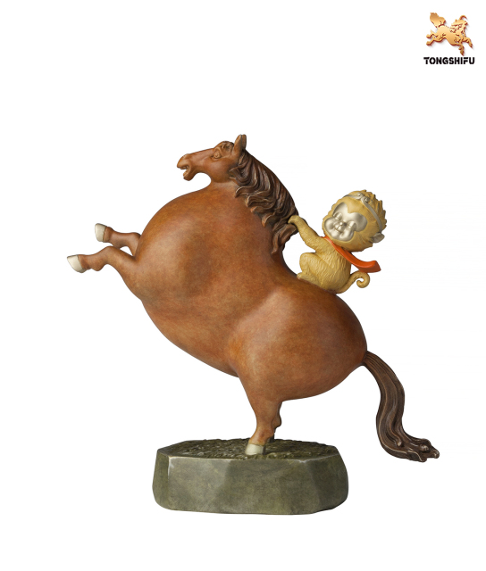 THE HORSE WITH MONKEY
