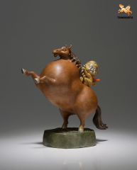 THE HORSE WITH MONKEY