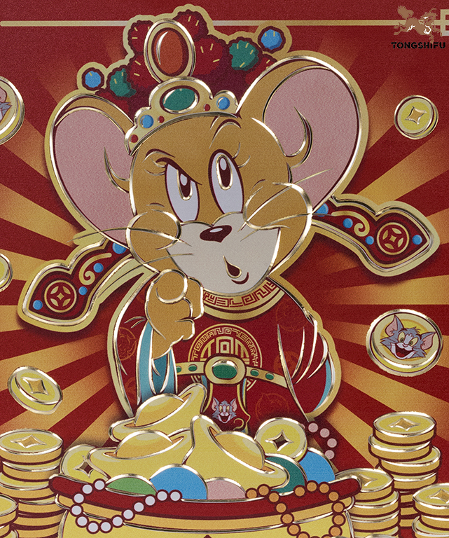 TOM AND JERRY COPPER PLATE CARVED PAINTING B EDITION