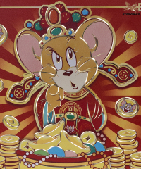 TOM AND JERRY COPPER PLATE CARVED PAINTING B EDITION