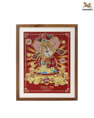 TOM AND JERRY COPPER PLATE CARVED PAINTING B EDITION