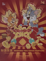 TOM AND JERRY COPPER PLATE CARVED PAINTING A EDITION