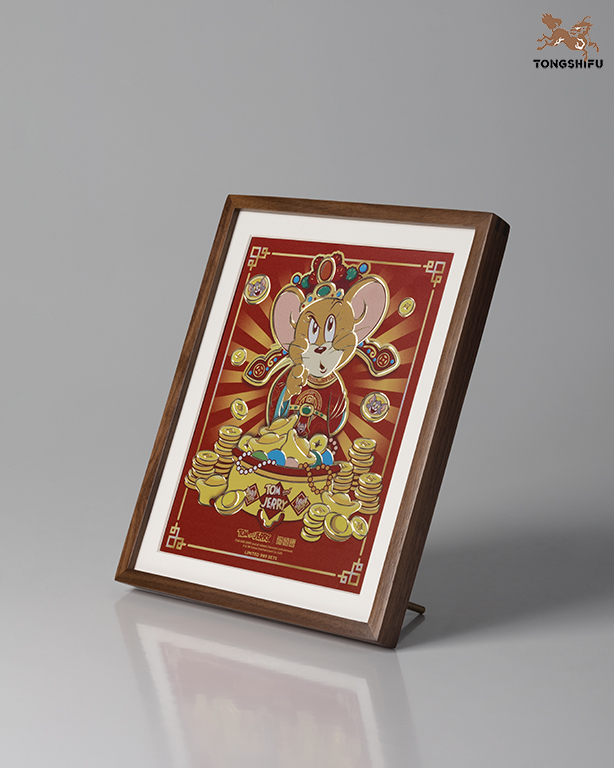 TOM AND JERRY COPPER PLATE CARVED PAINTING B EDITION