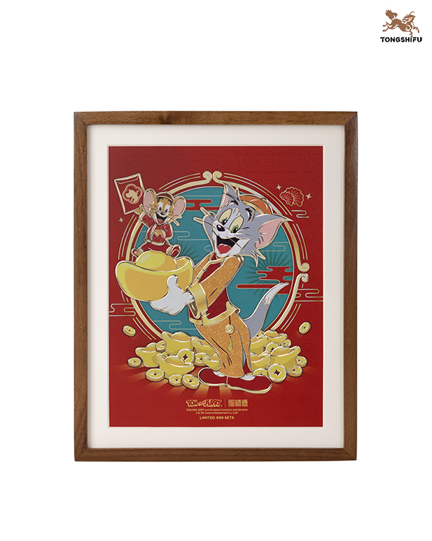 TOM AND JERRY COPPER PLATE CARVED PAINTING C EDITION