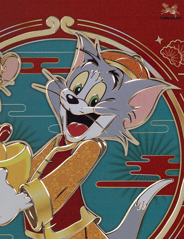 TOM AND JERRY COPPER PLATE CARVED PAINTING C EDITION