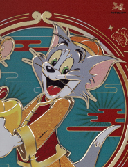 TOM AND JERRY COPPER PLATE CARVED PAINTING C EDITION