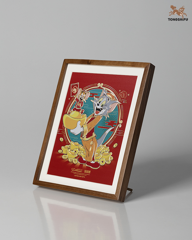 TOM AND JERRY COPPER PLATE CARVED PAINTING C EDITION