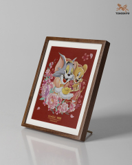 TOM AND JERRY COPPER PLATE CARVED PAINTING E EDITION