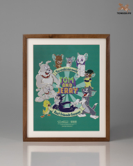 TOM AND JERRY COPPER PLATE CARVED PAINTING F EDITION