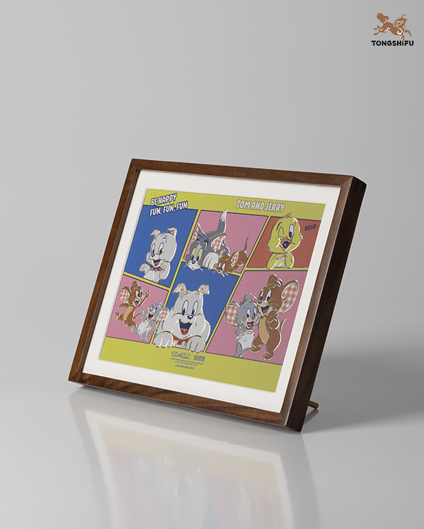 TOM AND JERRY COPPER PLATE CARVED PAINTING H EDITION