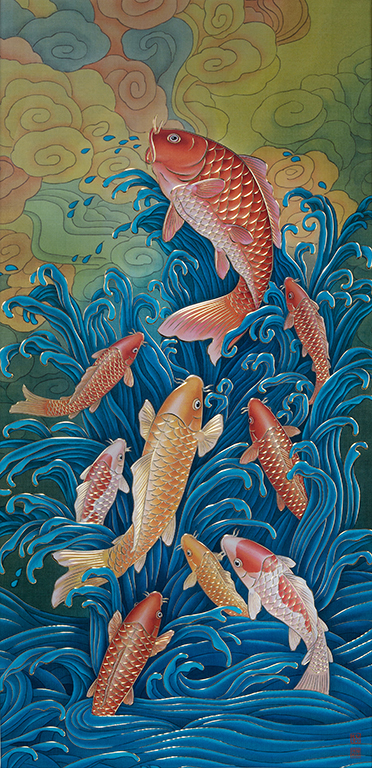Nine Fish Gathering Wealth – II