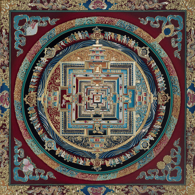 THANGKA OF THE KALACHAKRA MANDALA