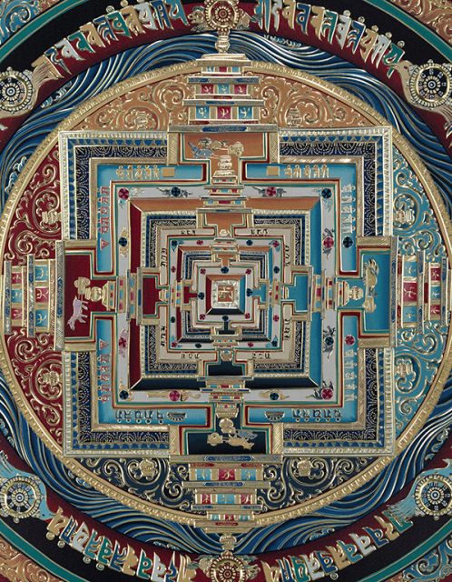THANGKA OF THE KALACHAKRA MANDALA