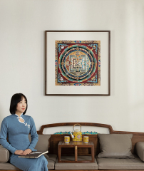 THANGKA OF THE KALACHAKRA MANDALA