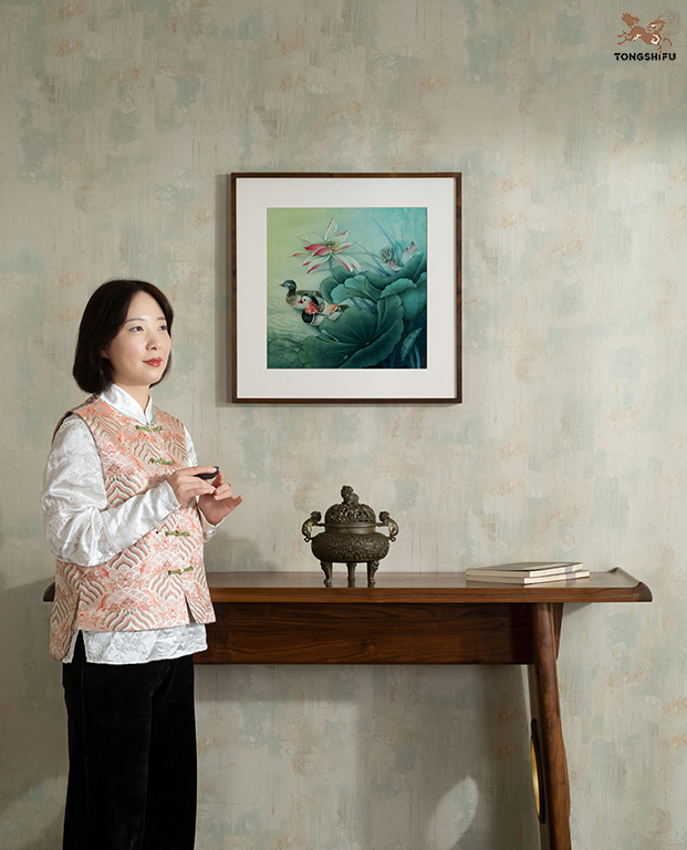 MANDARIN DUCKS AND LOTUS