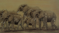 NINE AUSPICIOUS ELEPHANTS