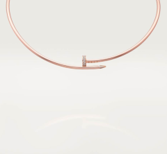 细版头尾钻钉子项链