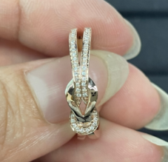 8字扣小号半钻戒指