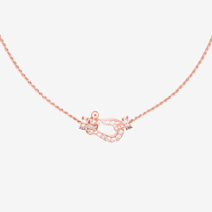 大号马蹄扣满钻项链