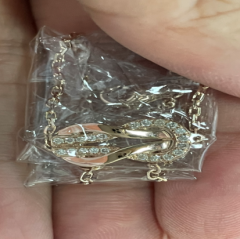 小号8字扣半钻手链