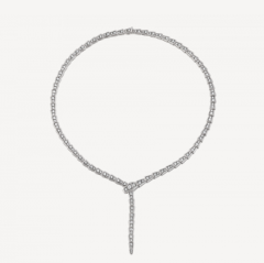 细蛇满钻项链