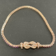 小号8字马蹄扣满钻手链