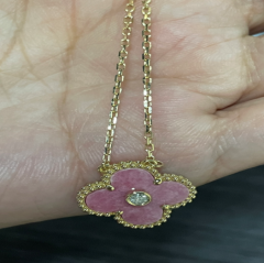 15mm单花单钻项链