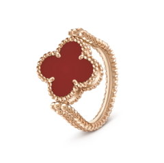 单花两面单钻戒指