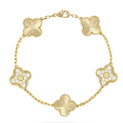 15ｍｍ隔钻五花镭射手链