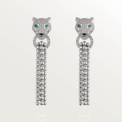 豹子满钻流苏耳饰