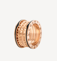 宝格丽系列2环黑陶瓷